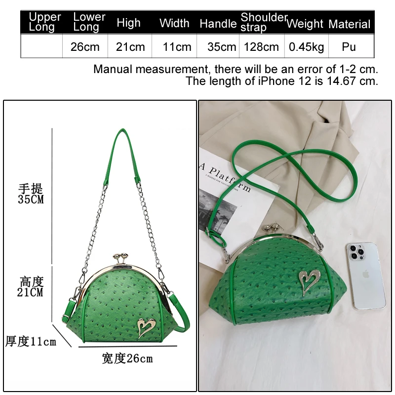 Fashion Dinner Bags Ladys Messenger Bag Women Clutches Purse Luxury Designer 2023 Women's Bag 2 straps Metal frame Shoulder bag