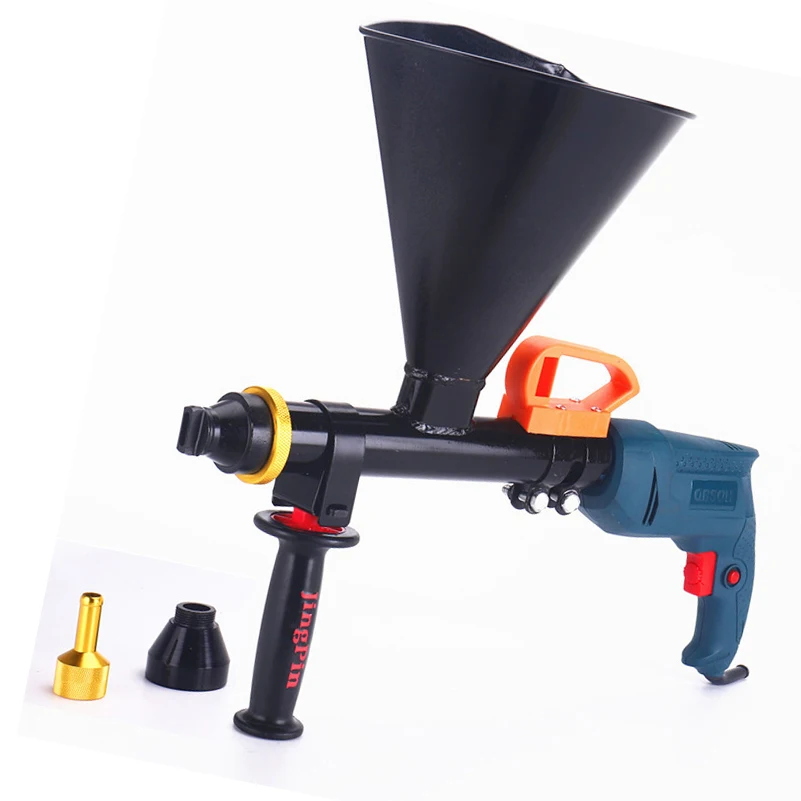 

850W Eapmic Mortar Pointing Grouting Gun Cement Grout Caulking Tool for Tuck Pointing, Masonry Walls and Floors & 1 Oiler & 2 No
