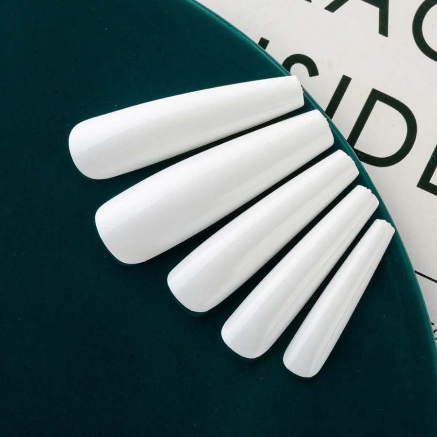 

24pcs Solid Color False Nails XXL Long Coffin Nail Tips Detachable Press on Nails DIY Manicure for Women Capsule Ongle