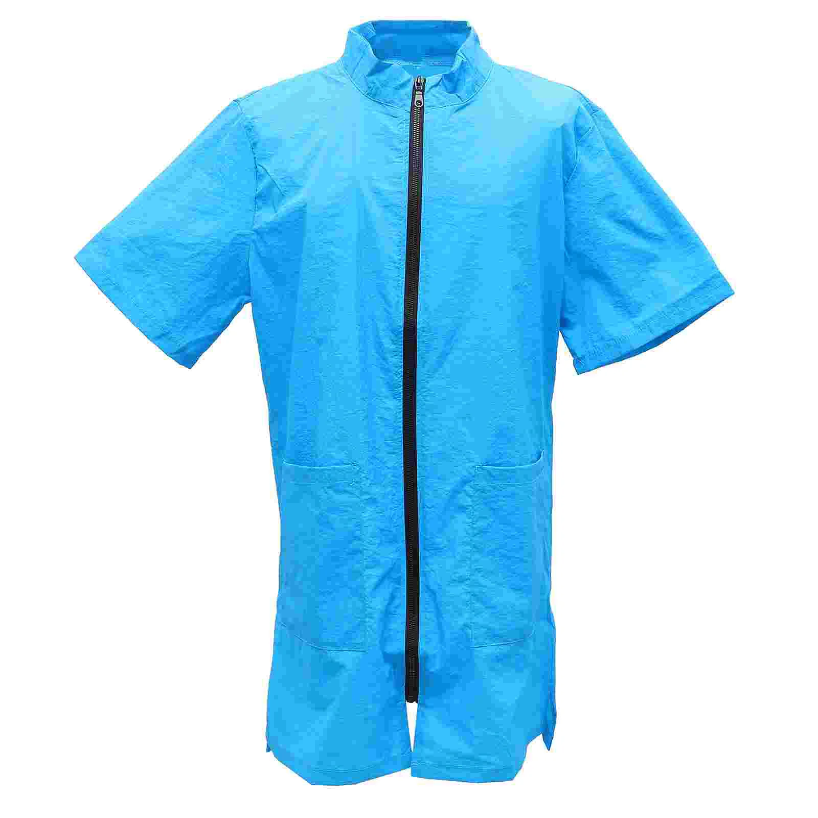 

Pet Groomer Anti-Static Apron Mens Waterproof Jacket Shirt Pet Shop Bath Uniform Nylon Pet Shop Uniform Man Ladies Tunics