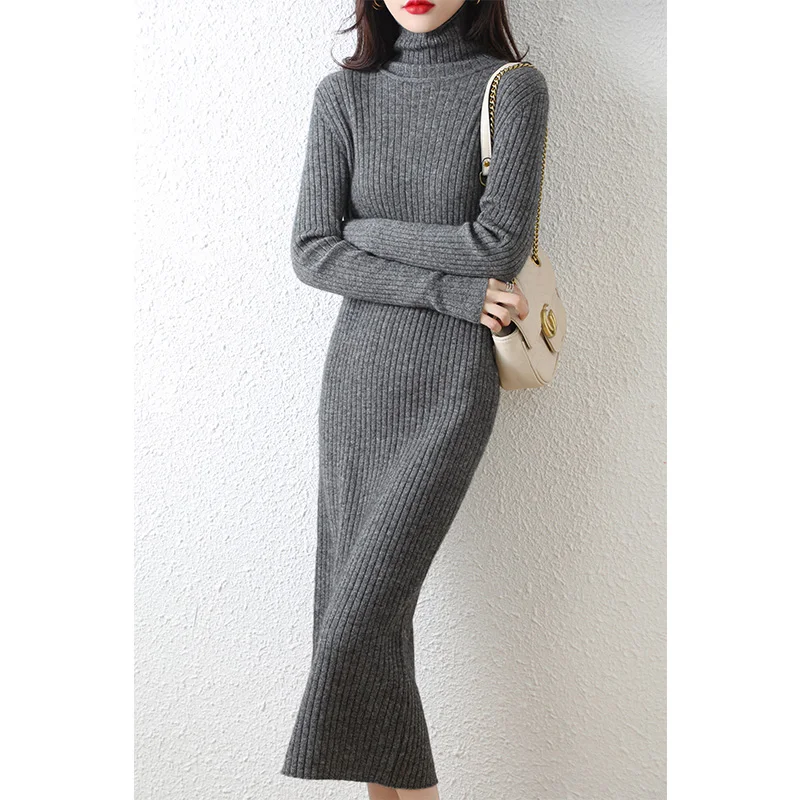 Длинное Вязаное Платье Купить