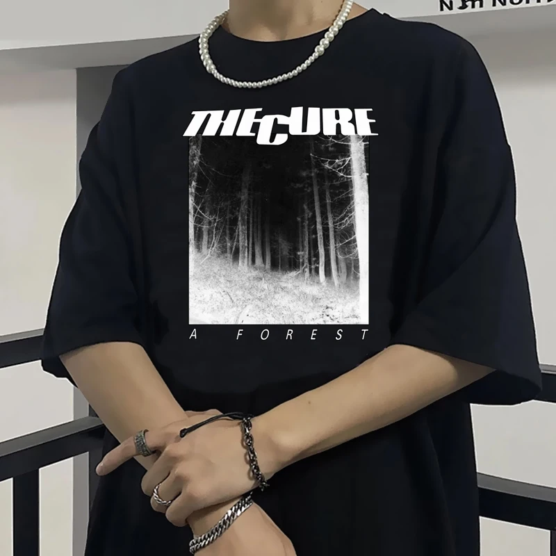 Футболка THE CURE мужская с рисунком леса топ в стиле хип-хоп мультяшная футболка