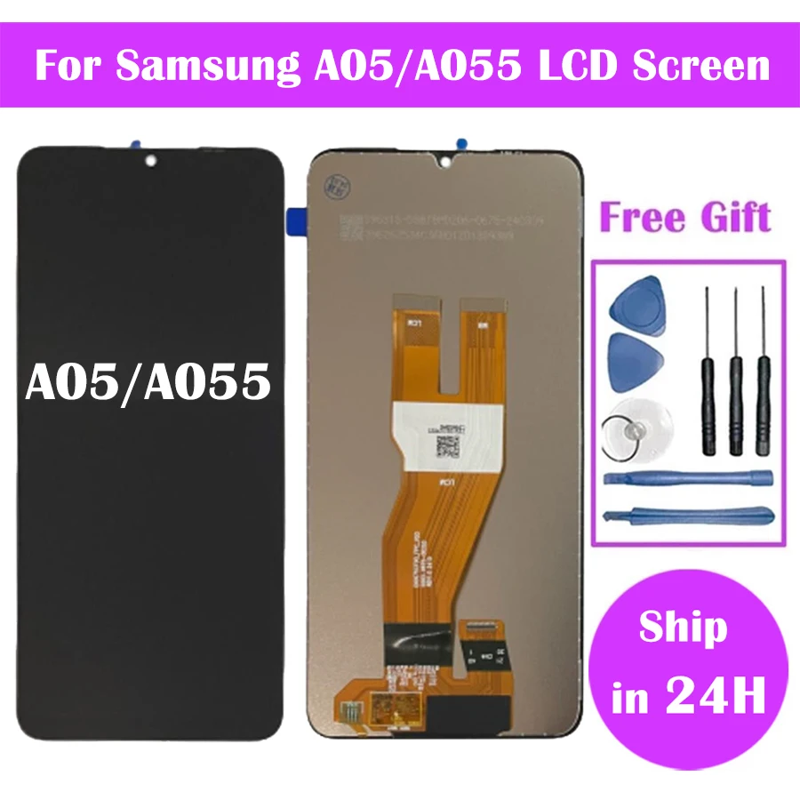 Фото 6,7 ''для Samsung A05 ЖК-дисплей с дигитайзером сенсорного экрана в сборе A055 A055M A055F A055F/DS запасные части для ЖК-дисплея №2