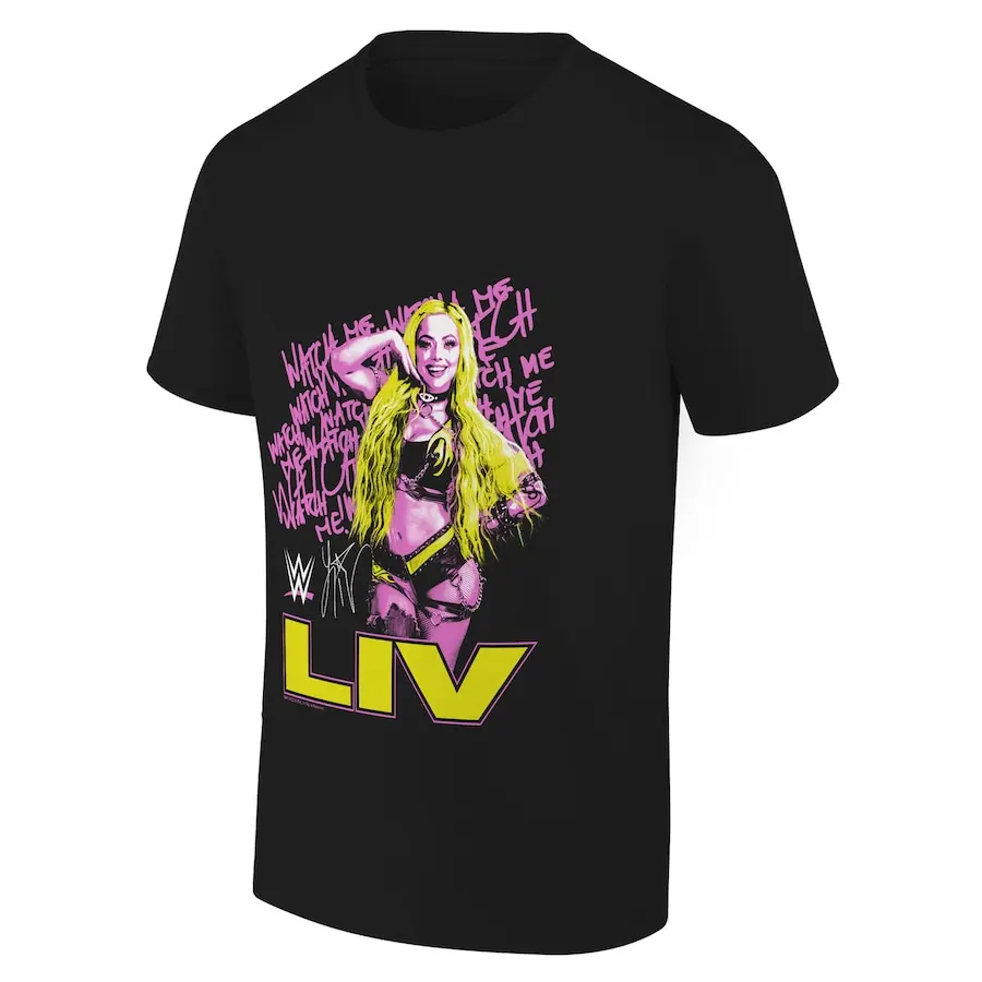 Мужская черная футболка с графическим принтом Watch me