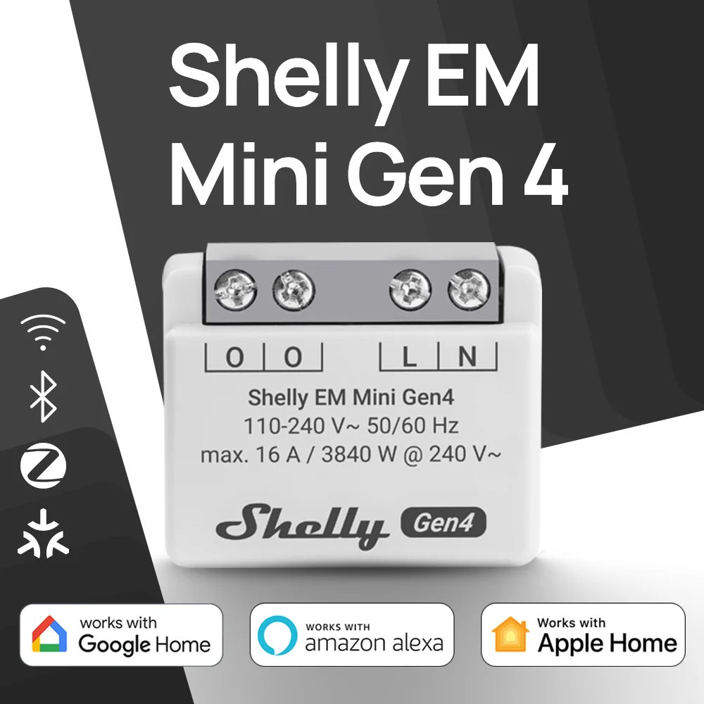 

Shelly EM Mini Gen4 Matter Счетчик энергии