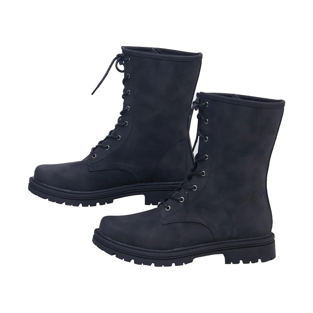 Черная обувь из искусственной кожи для взрослых Лидия ботинки косплея мужские