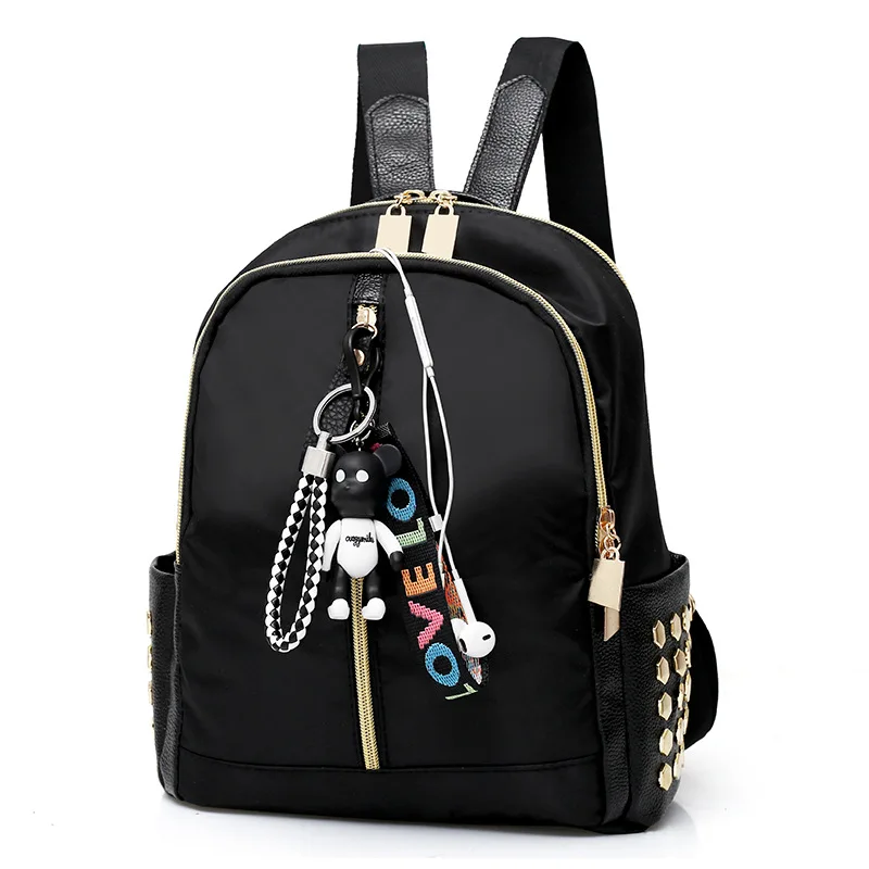 

Shoulder Bag Female Korean New Tide of Fashion Versatile Casual Oxford Canvas Schoolbag Ladies Travel Backpack Female