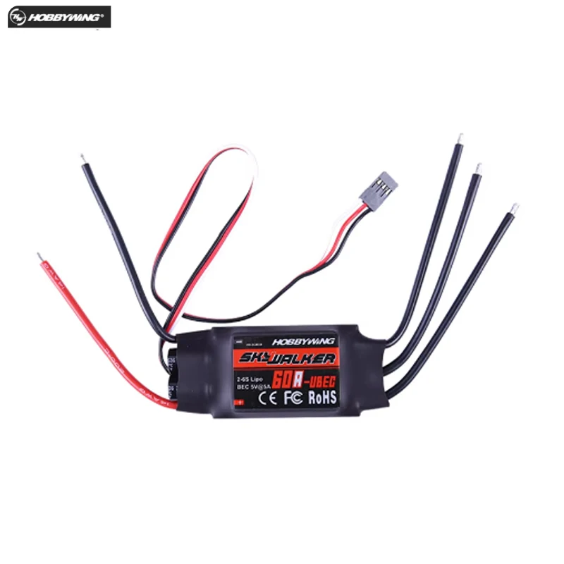 Оригинальный Hobbywing Skywalker 20A 30A 40A 50A 60A 80A 100A V2 скорость контроллер ESC с UBEC для