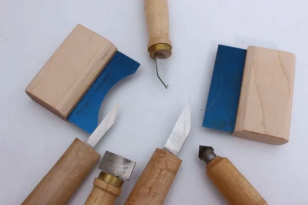 Yinfente 7 шт. инструменты для скрипки нож резной скребок Инструменты гитары