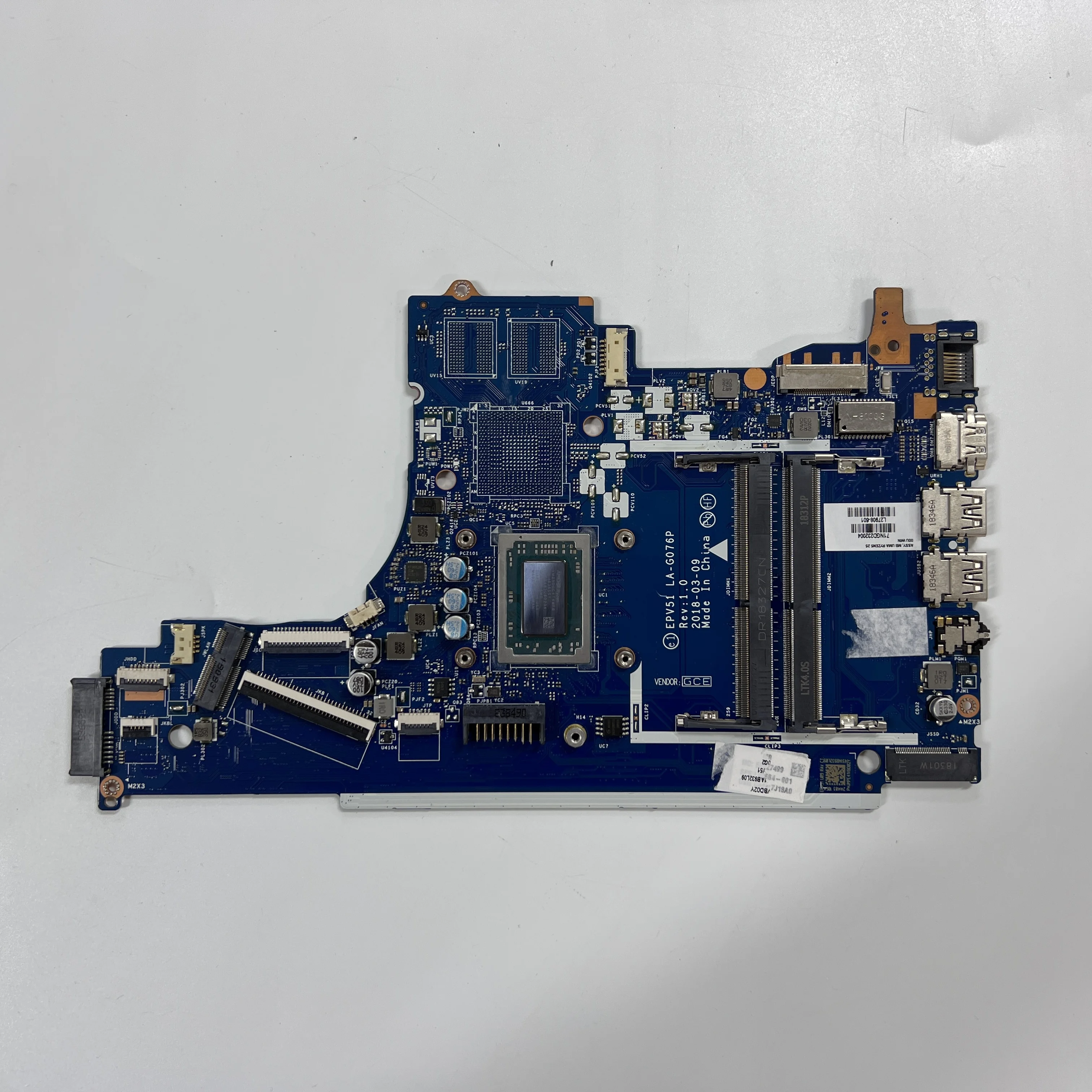 

Б/у материнская плата для ноутбука HP 15-DB с процессором R5-2500U, полностью протестирована и работает идеально