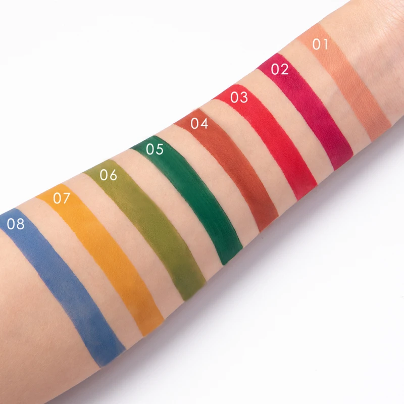 8 цветов бархатистые жидкие тени для век hdaow карандаш долговечный сильный клей