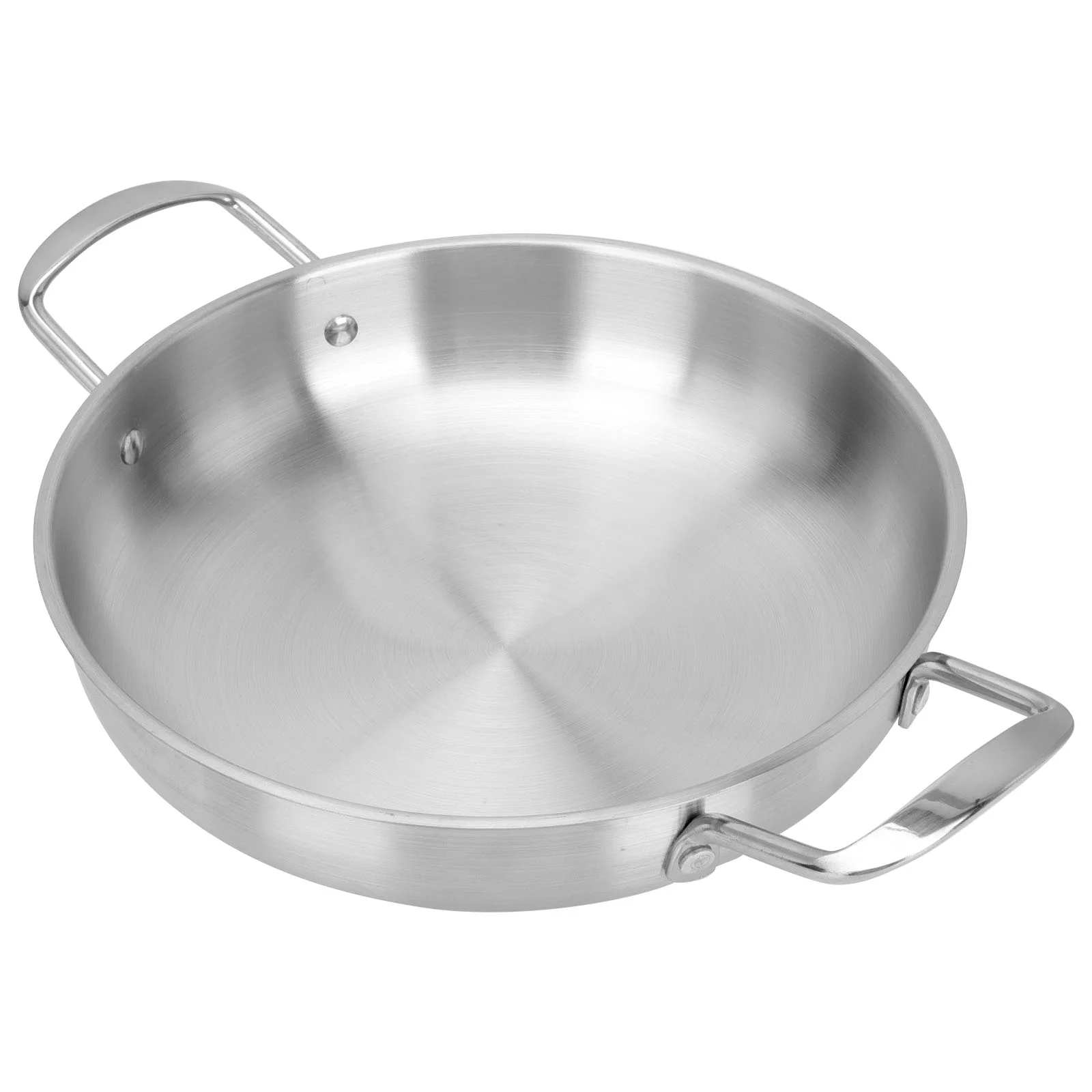 

Stir Fry Pan Binaural Instant Noodle Pot Stainless Steel Frying Stove Soup