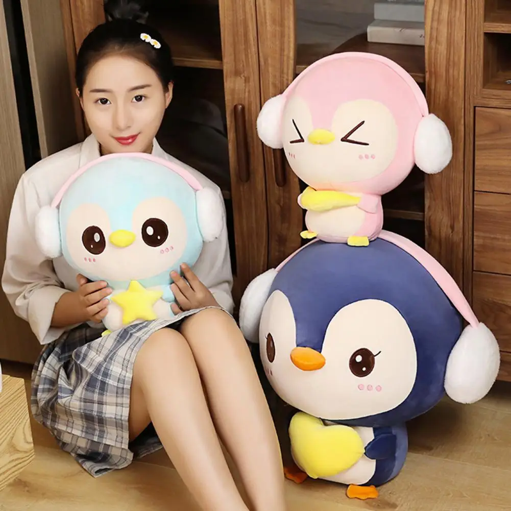 

Cute Penguin Plush Doll Three-dimensional Penguin Plush Toy Lovely Cartoon Stuffed Animal Doll Home Decor Ornament