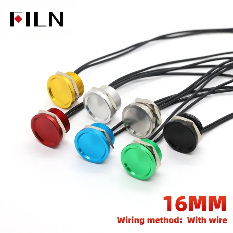 Серия YD 16 мм 19 мм 22 мм промышленный медицинский морской пьезопереключатель IP68 водонепроницаемый импульсный выходной сенсорный переключатель