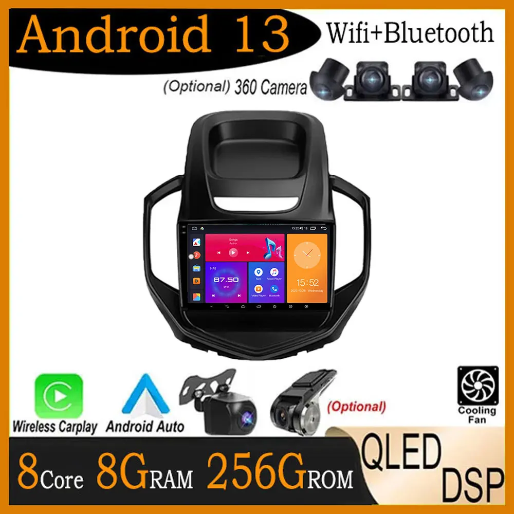 

Автомобильное радио 9 дюймов для Geely GC6 2016 2017 2018 2019 QLED DSP Android 13, мультимедийный Видео Стерео GPS-навигатор Wifi плеер FM