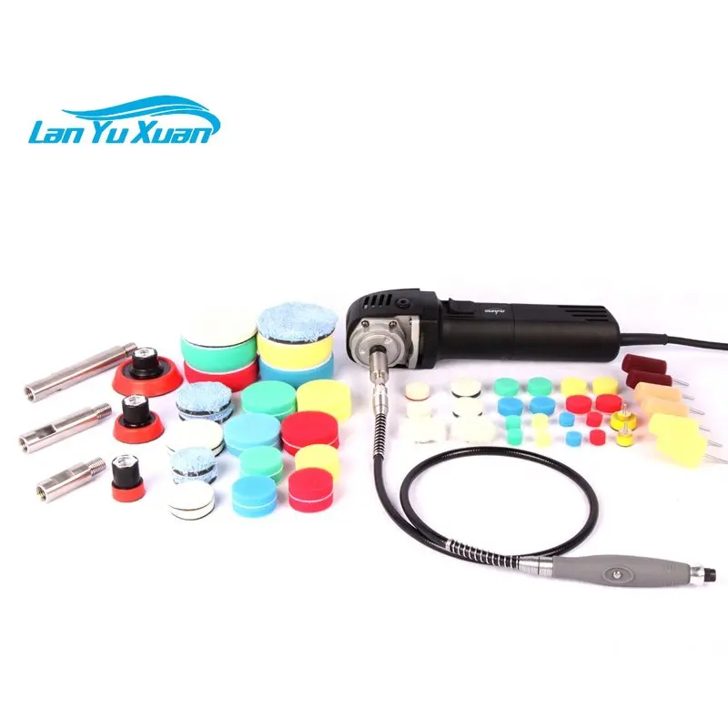 

CE 710W Mini Rotary polisher machine kits with flexible shaft for car buffing