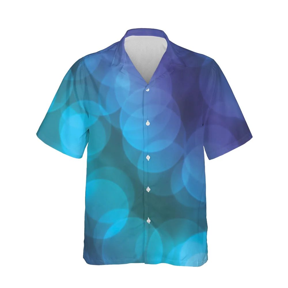 Jumeast 3D Abstract Aesthetic Summer Hawaiian Men's Short Sleeve Shirt Clothing Casual Streetwear Blouse Top Loose Man Clothes