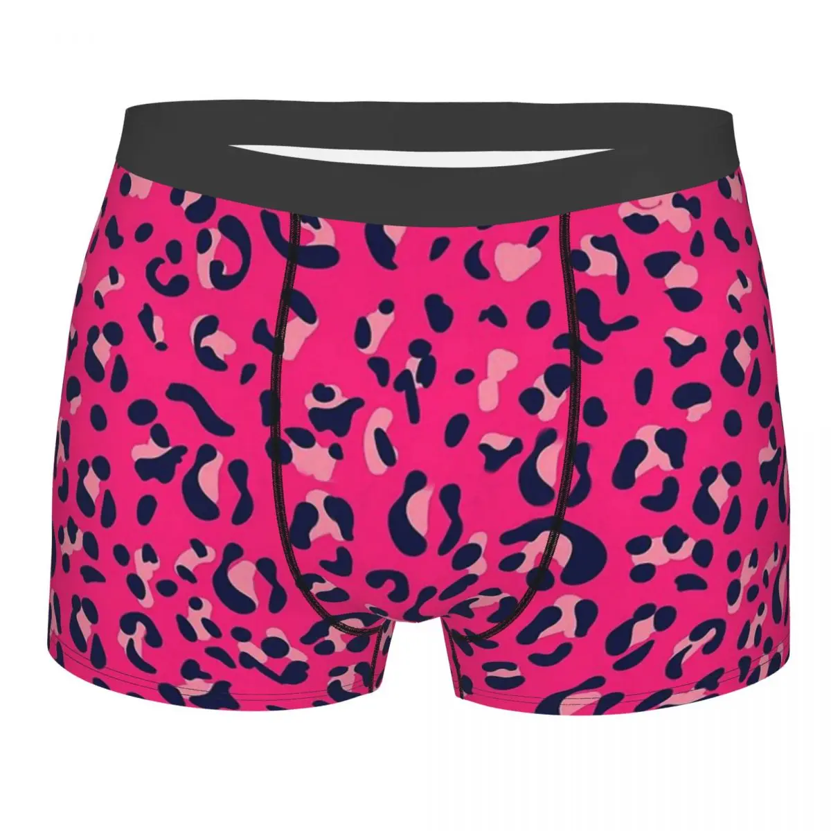 

Leopard Print Seamless Pattern Essential Animal Skin Simulation Underpants Homme Panties Male Underwear Shorts Boxer Briefs