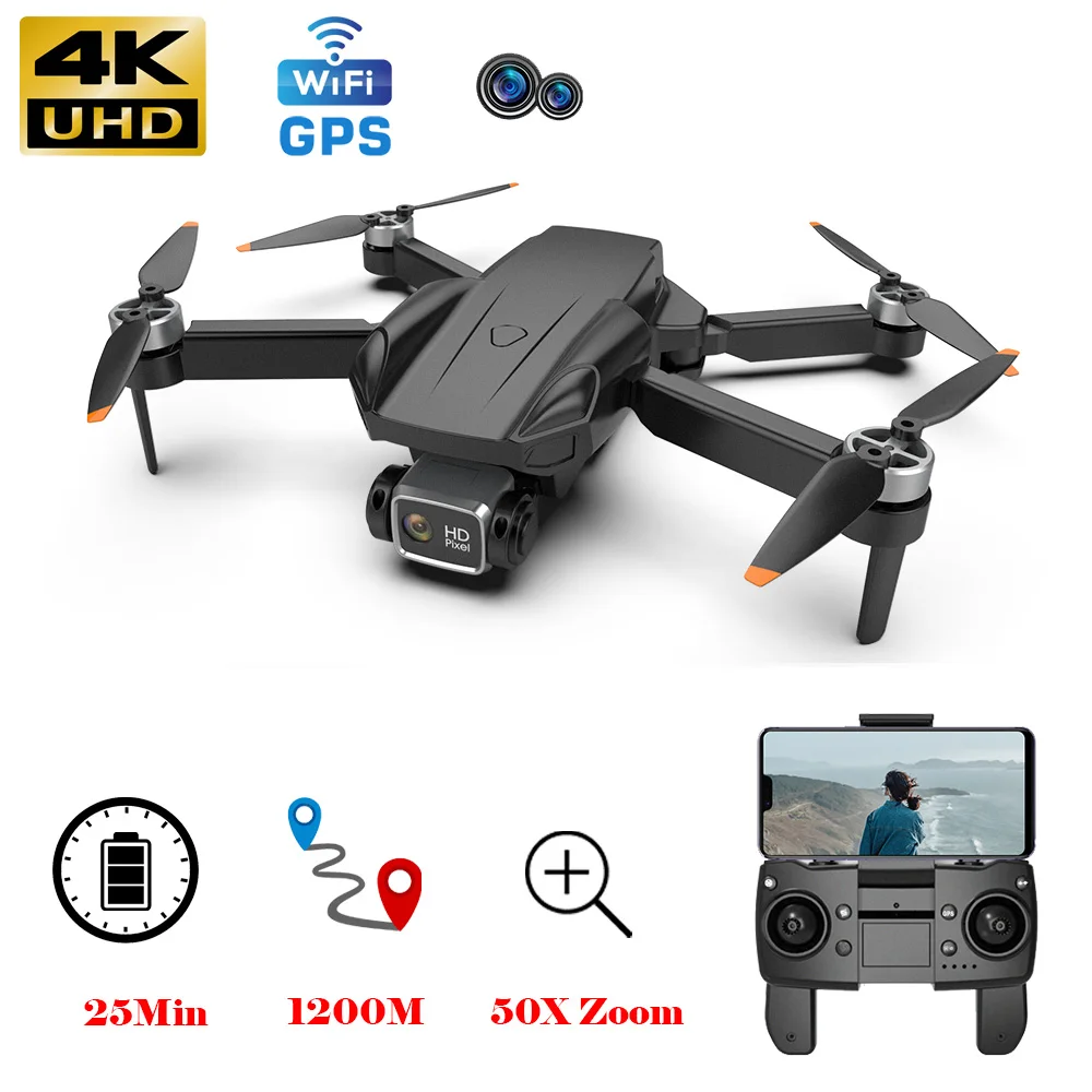 

G21 GPS Drone 4K 50X Zoom Shooting Professional HD Camera Brushless Motor Dron 5G WiFi FPV Drones Flow Foldable RC Quadcopter