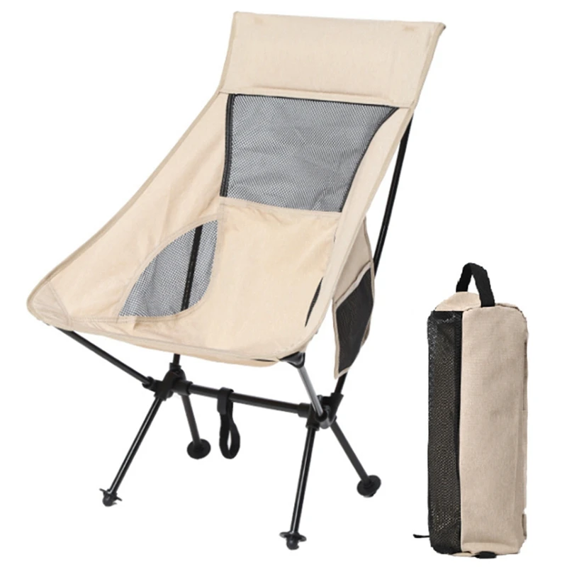 

Наружные складные стулья Сверхлегкий переносное пляжное кресло стул для кемпинга, рыболовный стул Moon Chair
