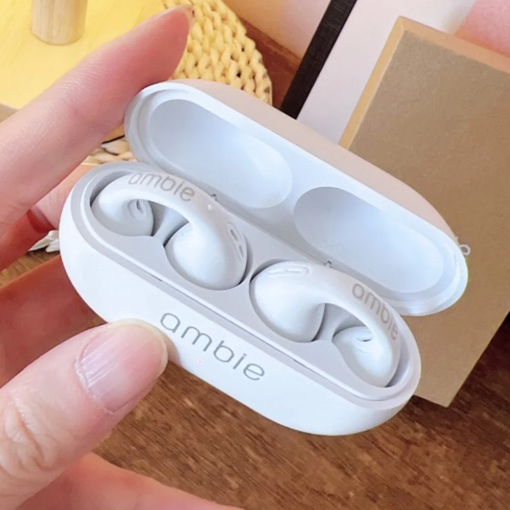 

Высококачественные серьги-капельки 1:1 Ambie Sound, серьги-капельки с костной проводимостью, настоящая Беспроводная Bluetooth-гарнитура, серьги-капел...