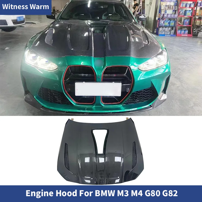 Крышка переднего бампера из углеродного волокна крышки капота двигателя для BMW M3