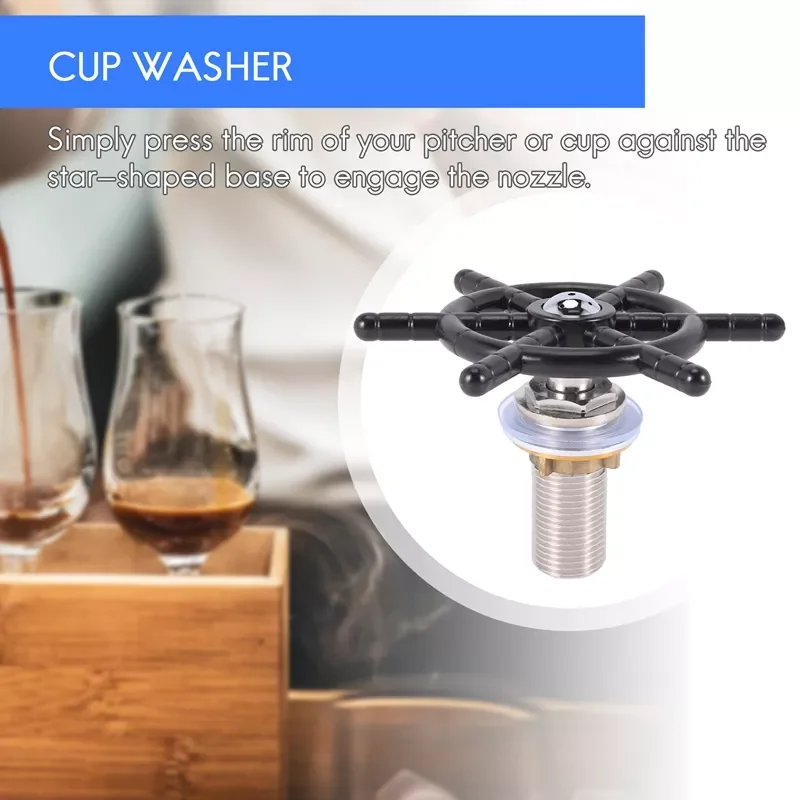 

NEW2023 NOCM Bar Beer Glass Steaming Pitcher Rinser, Rinser for Beer Glass/Coffee Pitcher B