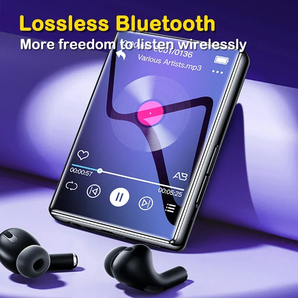 Mp3-плеер на весь экран 2 4 дюйма Мини Ультратонкий портативный Bluetooth Hi-Fi