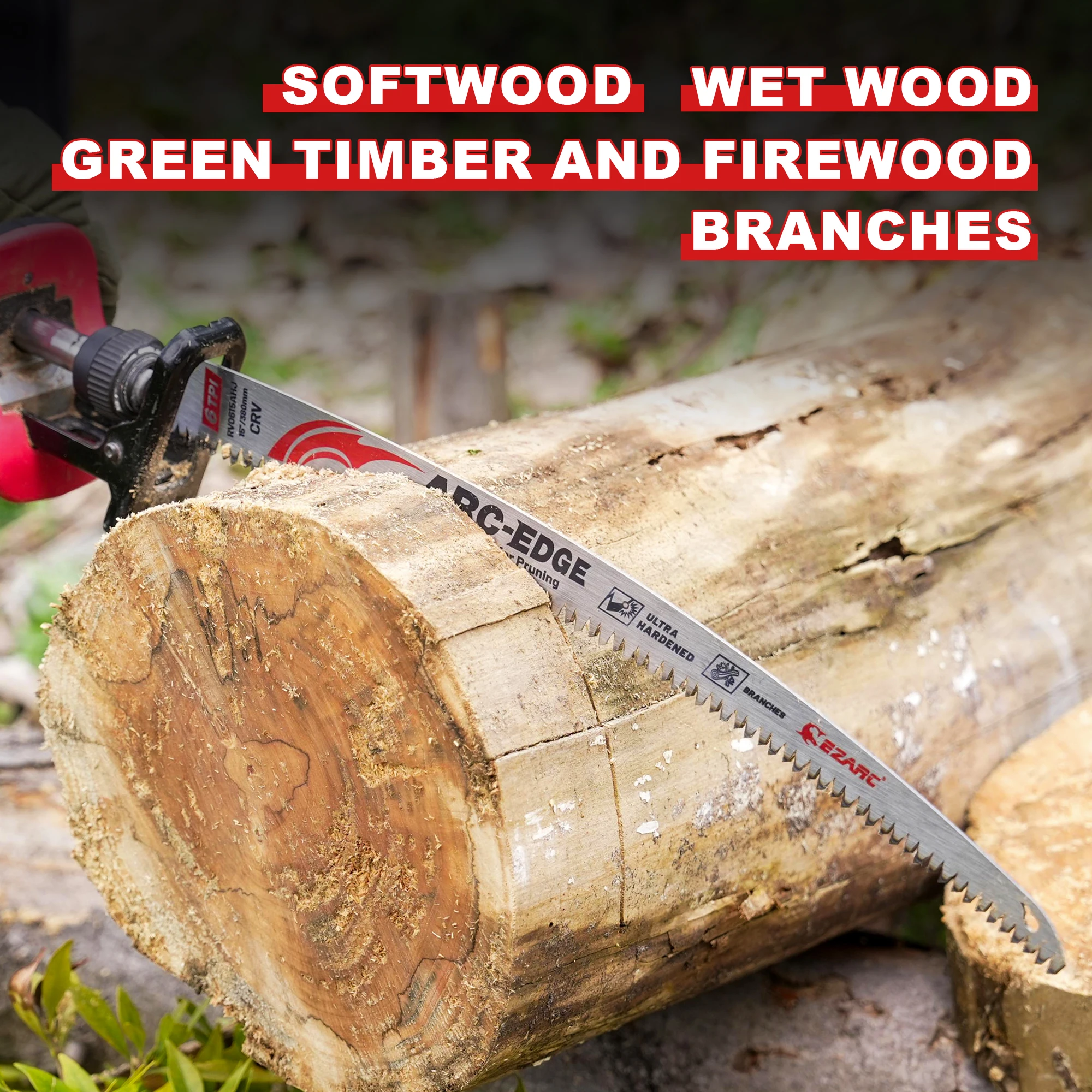 EZARC 10 шт. лезвия для сабельных пил с японскими зубьями 15-дюймовые резки древесины