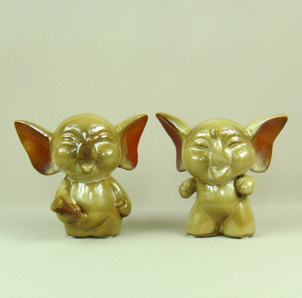 Фарфоровая фигурка любителей слонов персонаж мультфильма миниатюрный декор