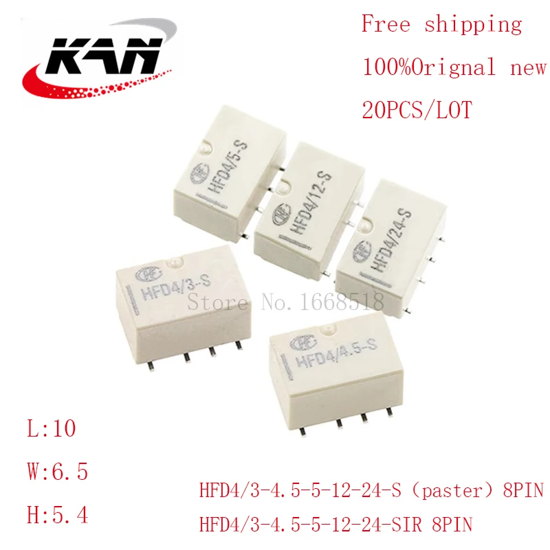 Реле HFD4/3.5-s HFD4/3-S HFD4/5-S HFD4/12-S HFD4/24-S 3VDC 4.5VDC 5VDC 12VDC 24VDC 2A 4PIN оригинальное новое