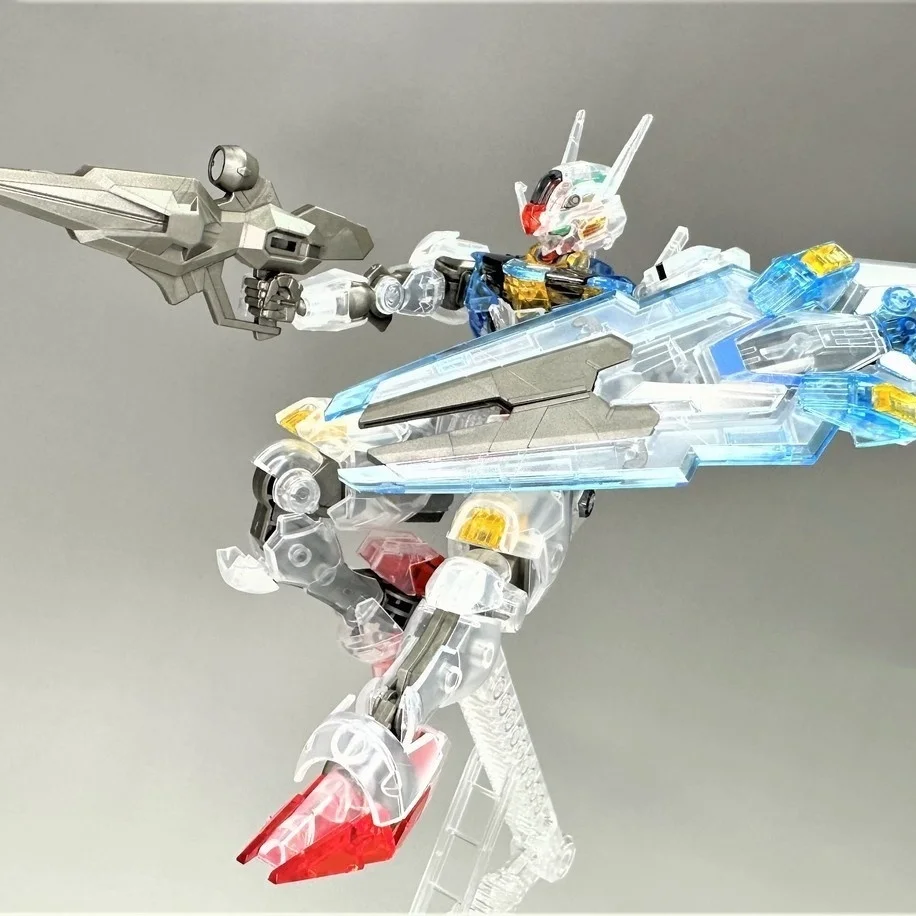

In Stock The Witch Of Mercury HG 1/144Gumdam Aerial Figures Color Translucent Limited Edition Crystal Stand Model