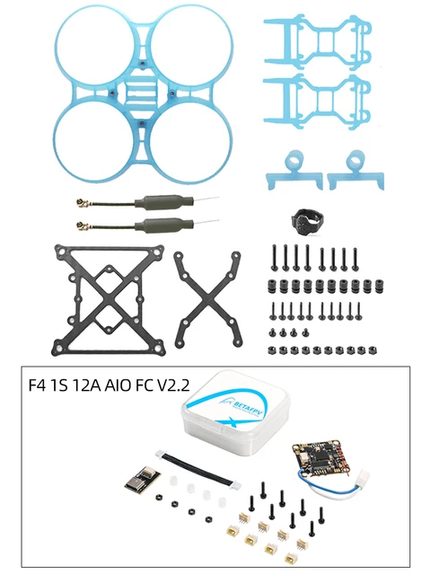 BetaFPV Pavo Pico Blue frame + F4 1S 12A AIO FC V2.2