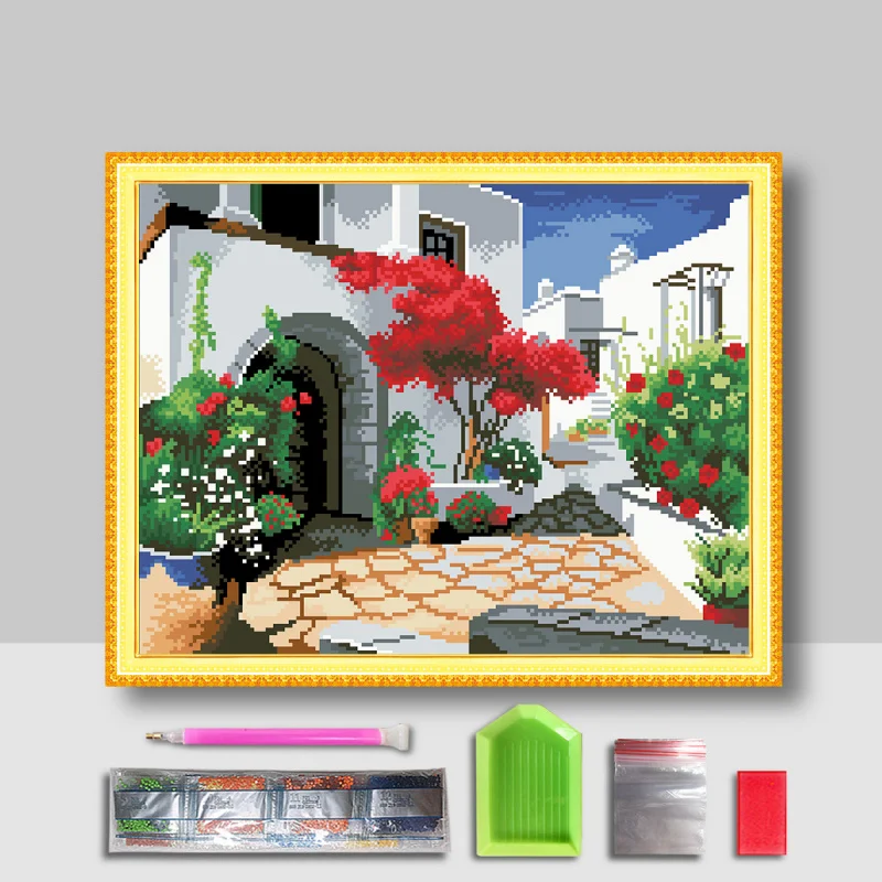 【z7019】Оптовая продажа с фабрики DIY Алмазная картина 5 Круглый алмаз