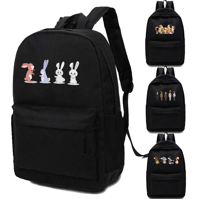 

Рюкзак женский портативный для ноутбука, модный дорожный ранец для школы и пикников, вместительный с рисунками из мультфильмов