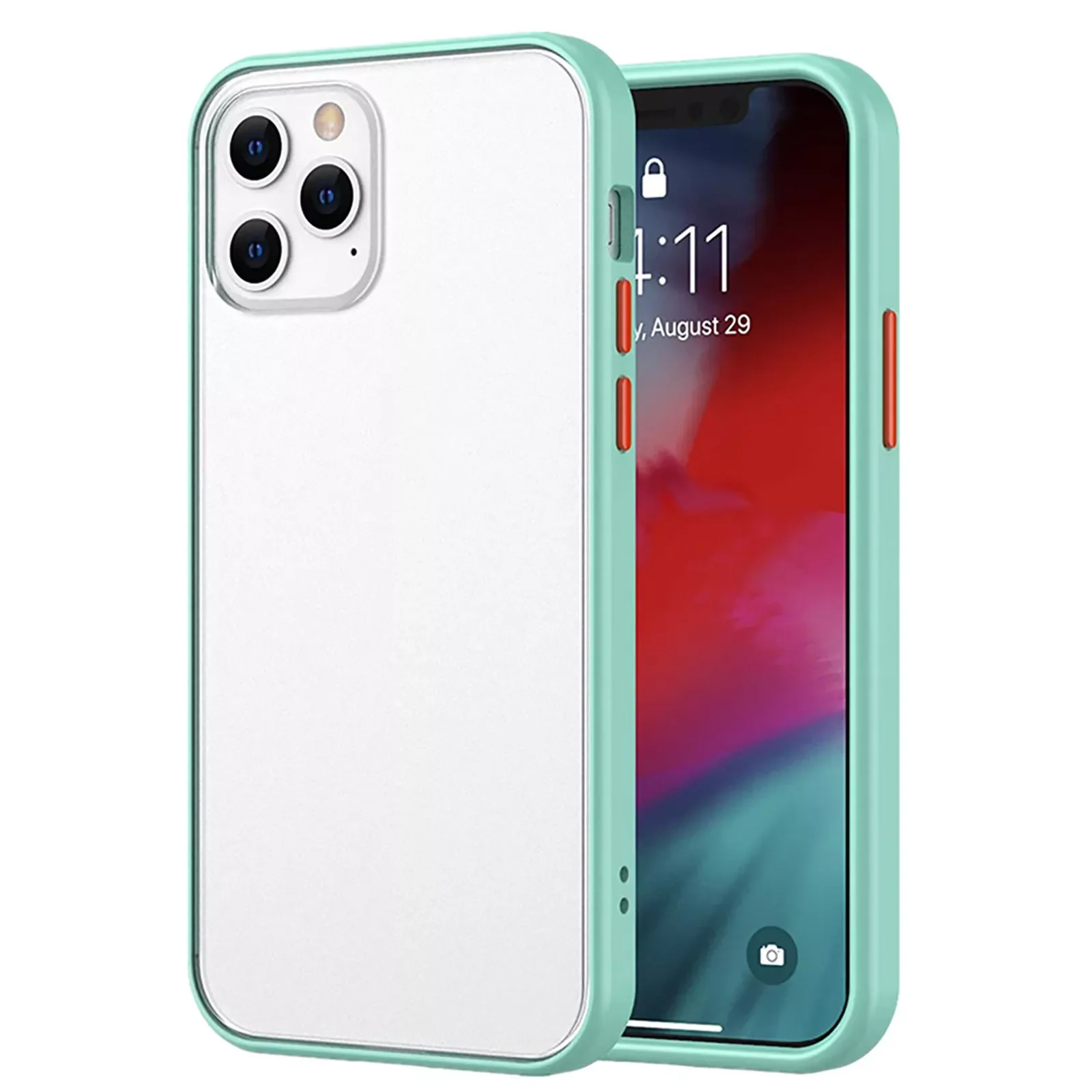 

Case For Iphone Mini 12 Pro Max Iphone 12 9 Color Cover Clear Phone Case Shockproof Transparent Protective Cover Ultra Slim