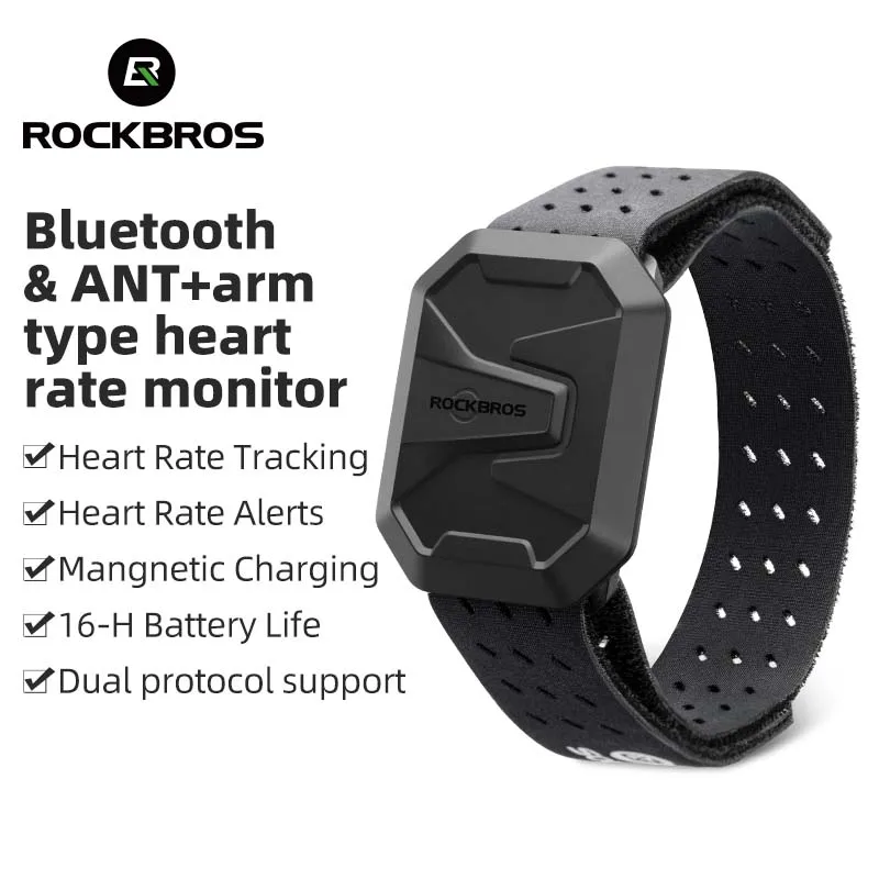 ROCKBROS велосипедный датчик сердечного ритма Bluetooth ANT+ спортивный монитор пульса