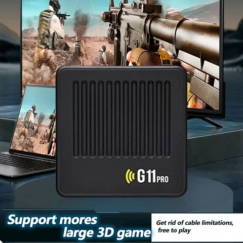 G11 Pro Video Game Box Игровая консоль HD с сверхнизкой задержкой 4K HDMI-совместимый выход с беспроводными двумя контроллерами 2,4G