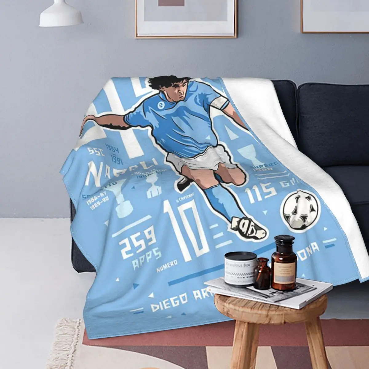 Покрывало для футбольного мяча покрывало дивана Фланелевое всесезонное