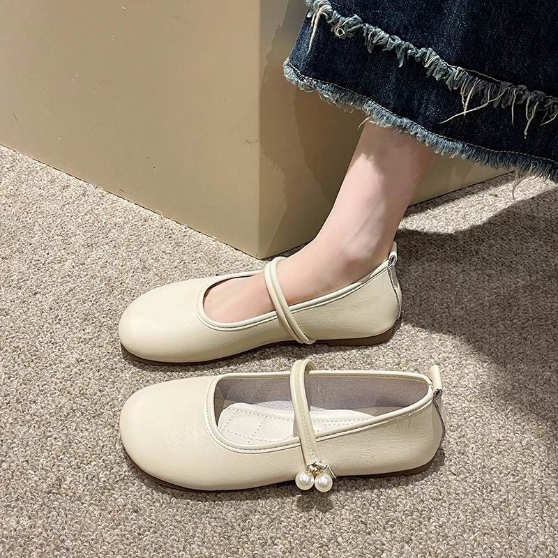 

2023 Autumer New Fashion Women's Shoes Shallow Women's Flats Round Toe Solid Loafers Female Flat Casual Shoes Zapatos De Mujer