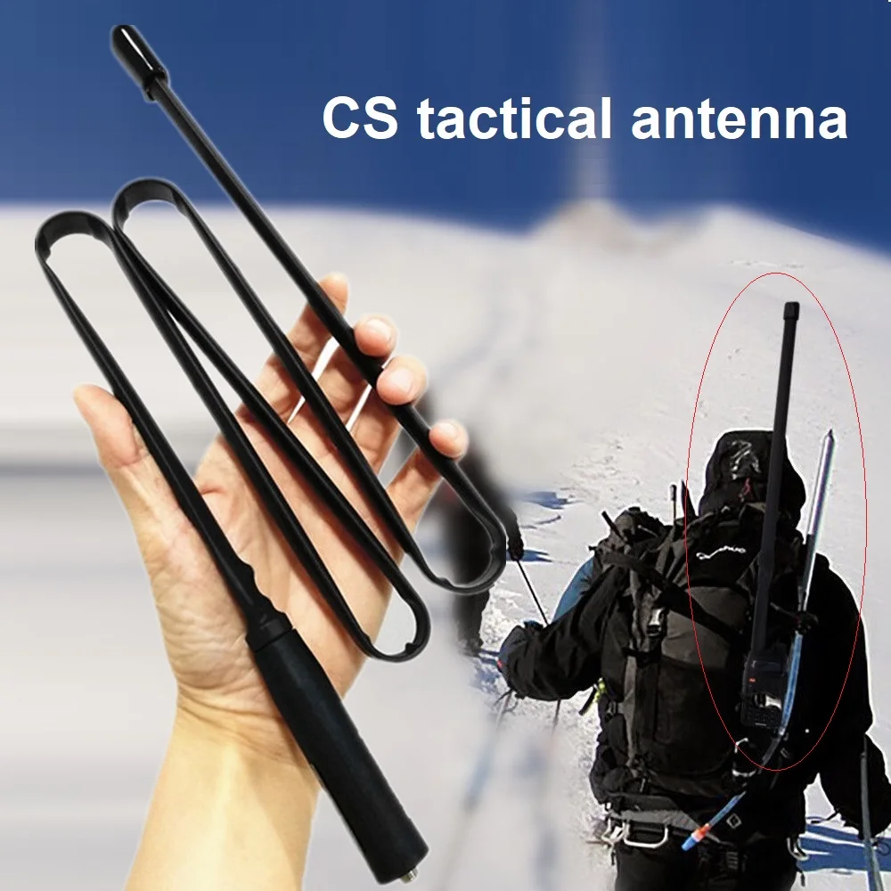 New Fordable Walkie Talkie Antenna for Baofeng uv5r uv82 UV-6R BF-F8 Ham Radio Station vhf uhf Tactical SMA-F Antenna Long Range