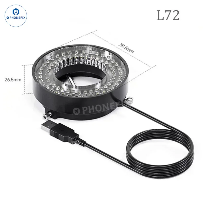 Mechanic 64 72 144 USB-кольцо светильник источник для промышленных стереомикроскопов