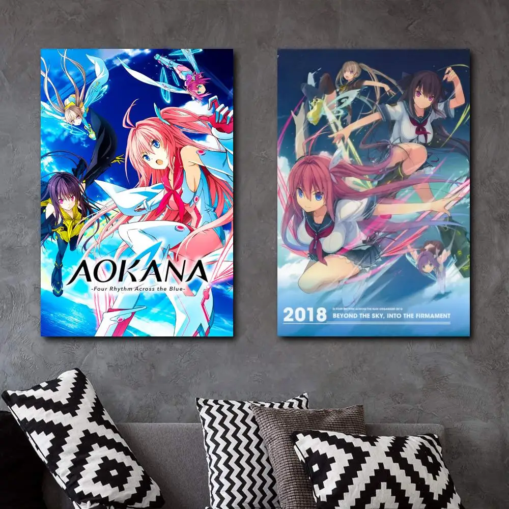

Aokana - Four Rhythms Across the Blue Poster Canvas Art Poster and Wall Art Picture Print Modern Family bedroom Decor Posters