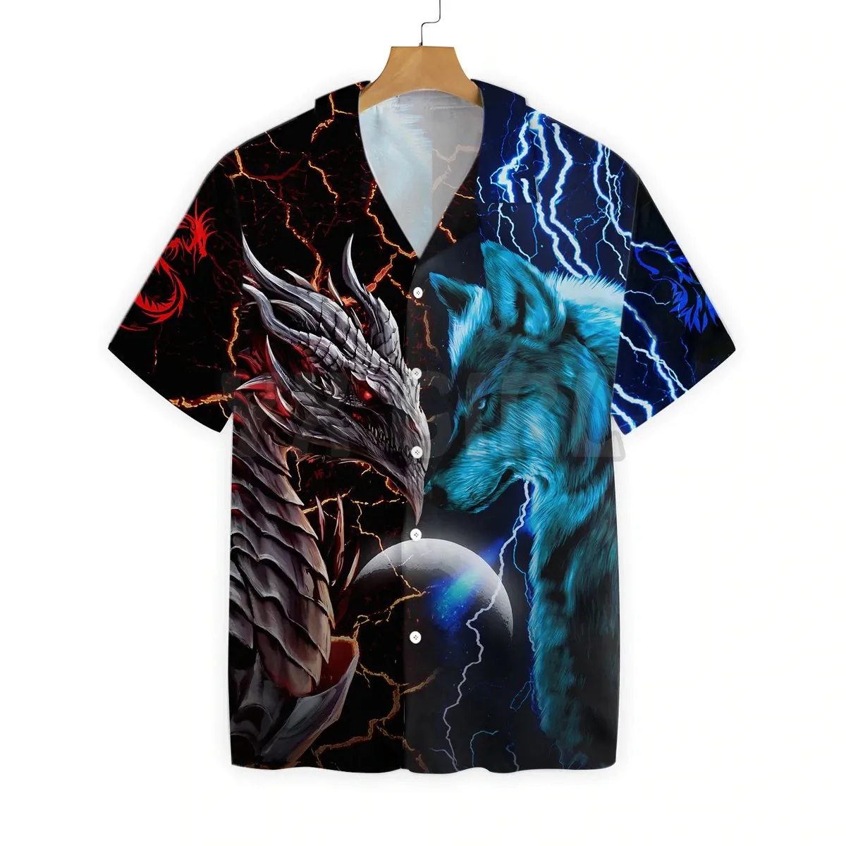 Mighty Dragon Steel Armor Hawaiian Shirt 3D All Over Printed Hawaiian Shirt Men's For Women's Harajuku Casual Shirt Unisex