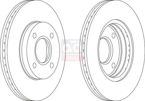 

DDF1072 для диска на 99-05 FOCUS 96 FIESTA