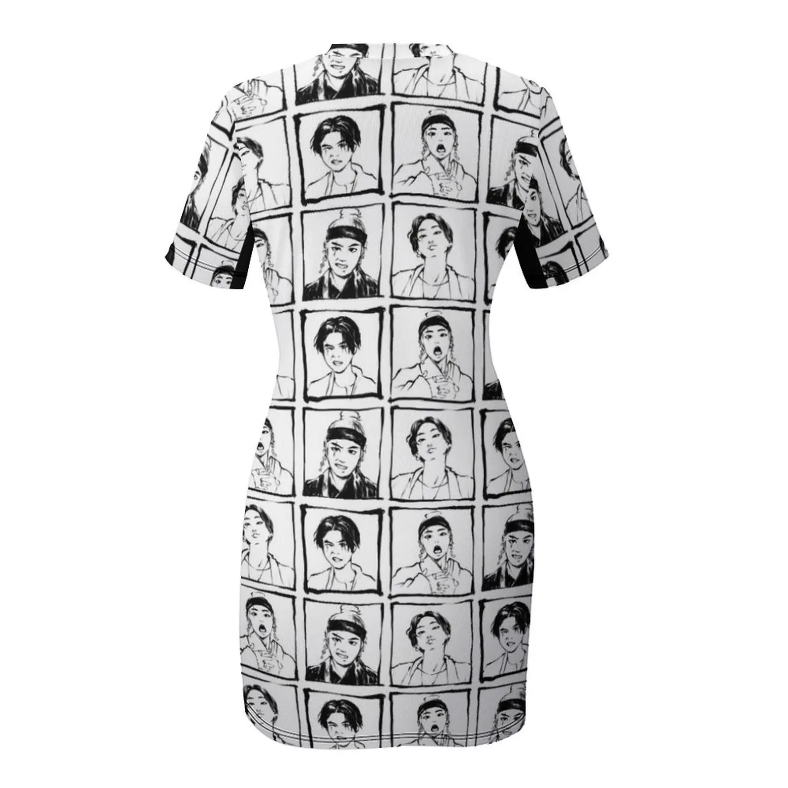 Daechwita Yoongis Платье с короткими рукавами летние платья женские длинными 2025 года