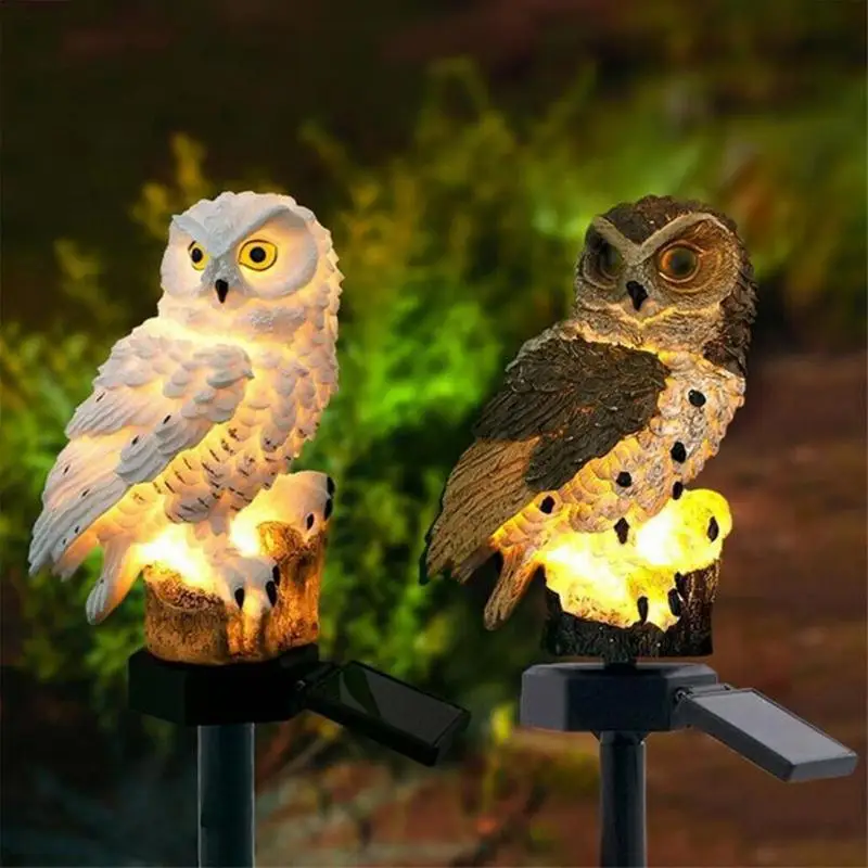 

Solar Owl LED Light LED Outdoor Owl Figure Solar Pathway Lights Owl Garden Stake Lights Landscape Pathway Lights Bright Solar