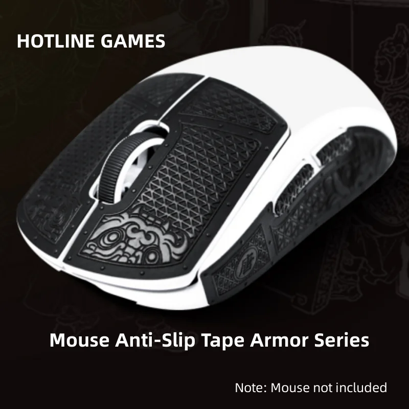 

Hotline Games Mouse Anti-Slip Tape Armor Series for Logitech GPRO Wireless GPROX Superlight G502X,Moisture Wicking,Easy to Apply