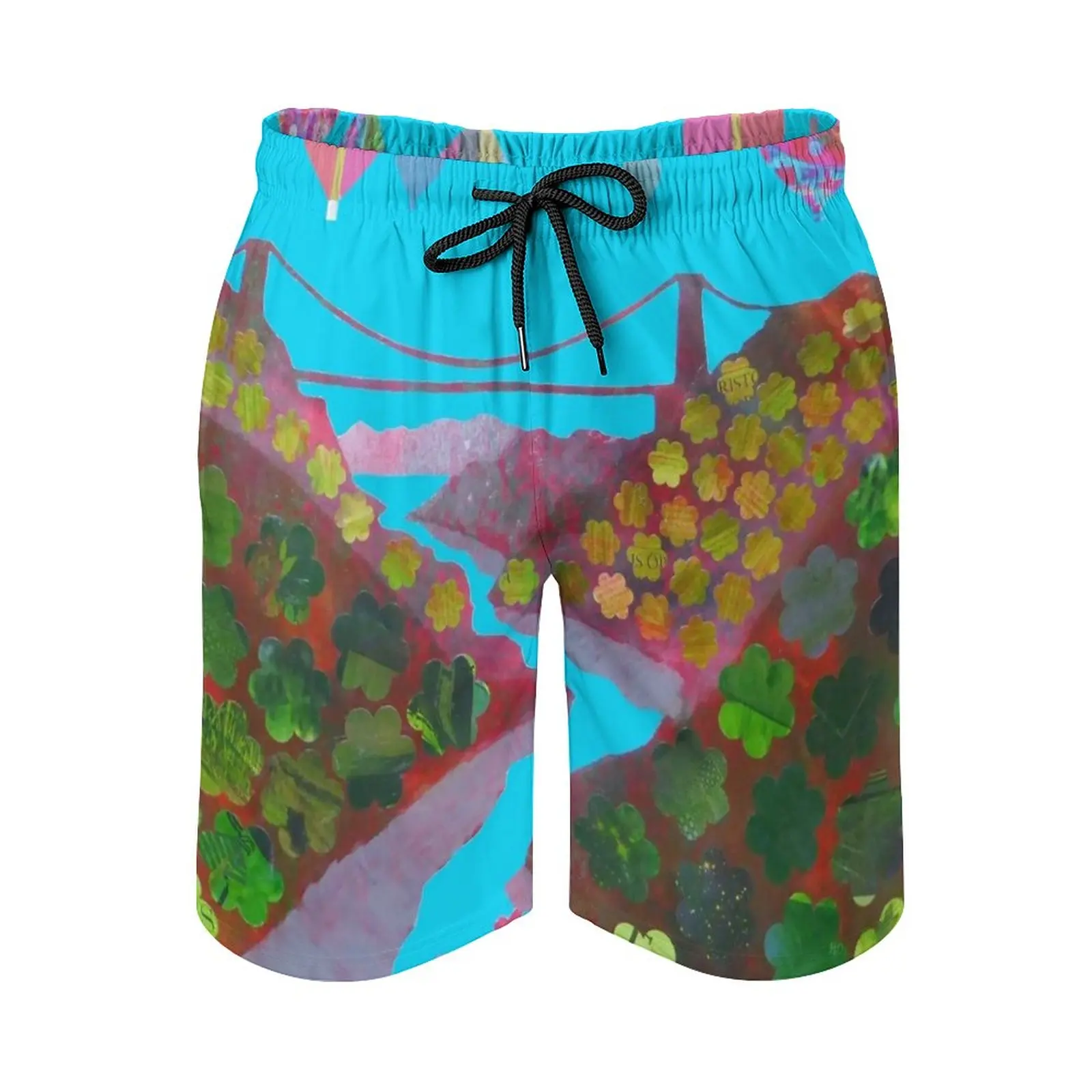 

Gorgeous Gorge Surfing Beach Shorts Men'S Boardshorts Patchwork Surf Swim Short Pants Brunel Clifton Suspension Bridge Bristol