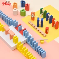 kids wooden domino institution accessories organ blocks rainbow jigsaw dominoes montessori educational wood toys for children